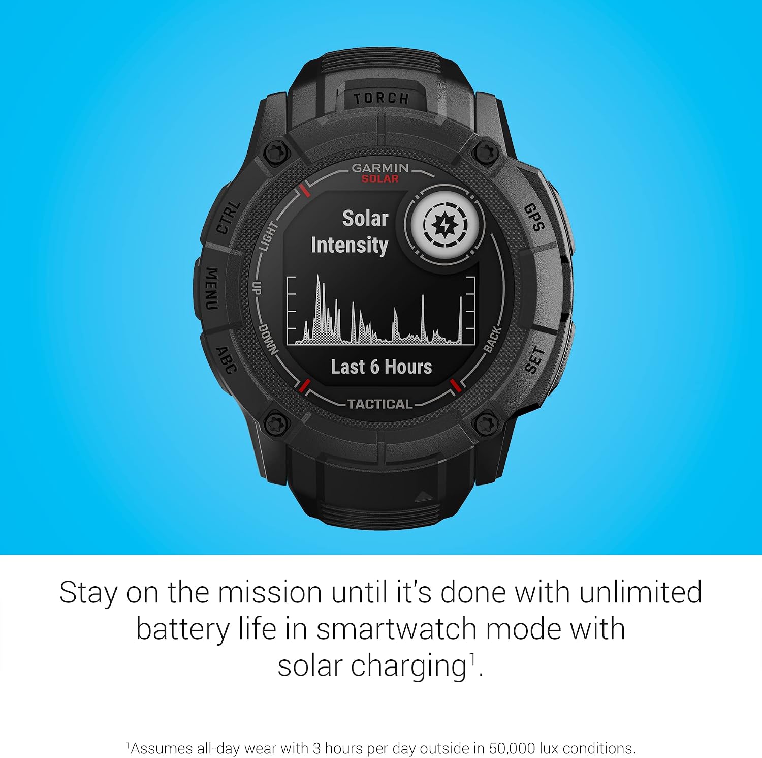 Detalle de Garmin Instinct 2X Solar Tactical 50mm GPS Watch