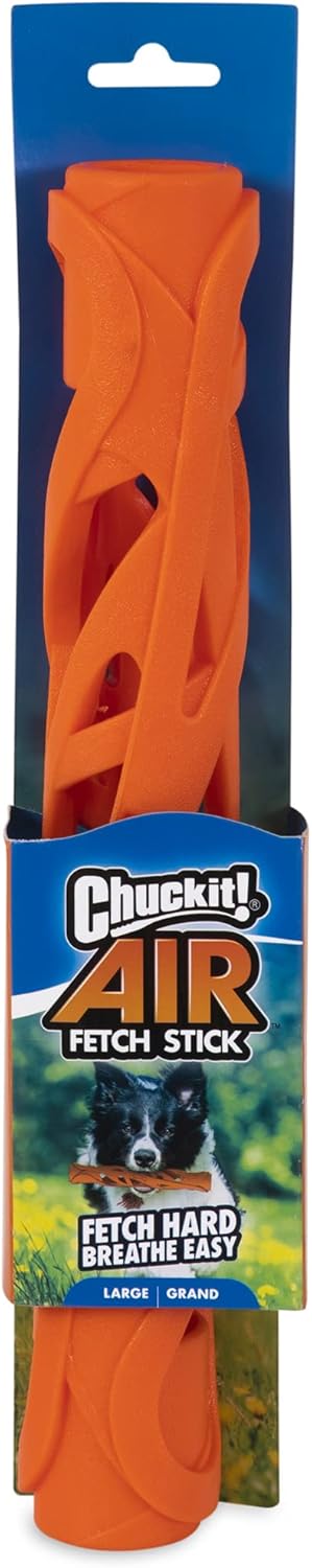 Detalle de Chuckit! Breathe Right Stick Large – A practical fetch toy engineered for longer play