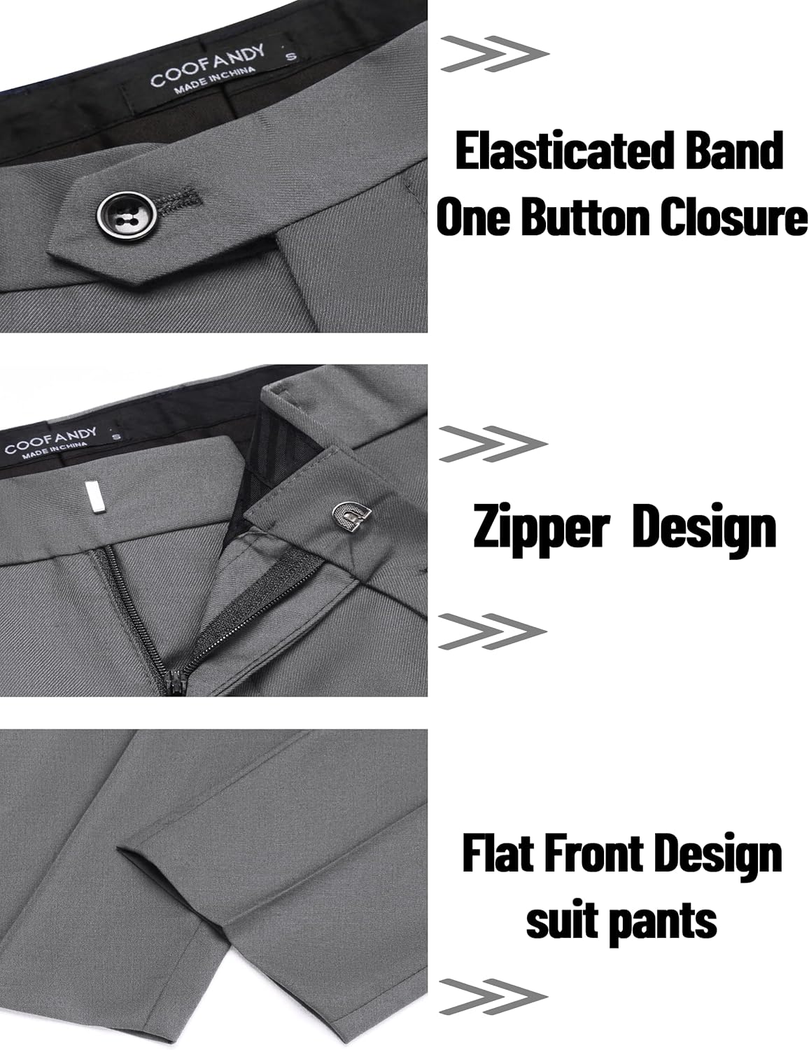 Thumbnail 6 de COOFANDY Men’s 2-Piece Classic Fit Suit (2-Button Blazer & Flat-Front Pants) for Wedding, Business & Prom