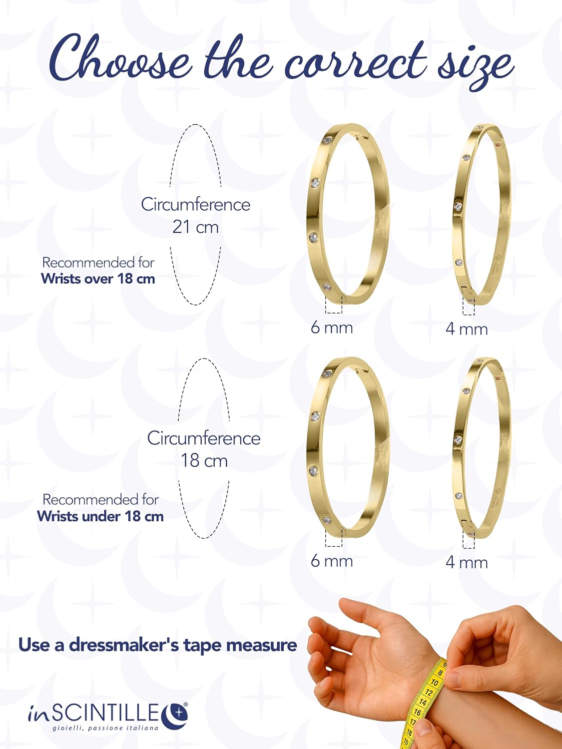 Thumbnail 2 de inSCINTILLE Bangles Bracelet Rigide en Acier Inoxydable pour Femme — Coffret Cadeau Inclus