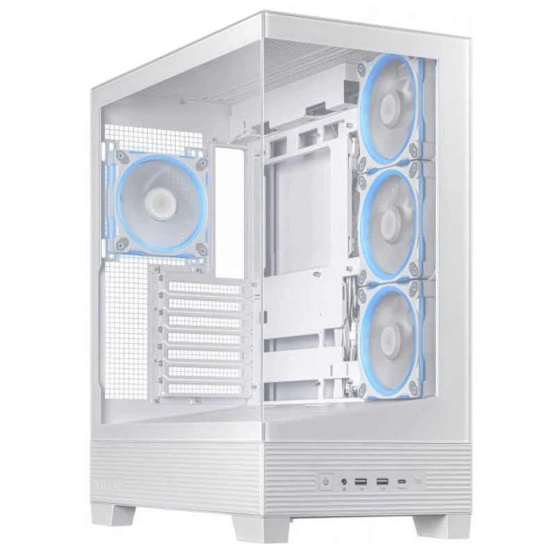 Detalle de ASUS A31 PLUS carcasa Mid Tower ATX doble cristal templado blanca 🖥