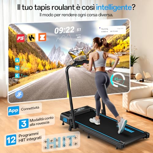 Thumbnail 1 de FOUSAE FITNESS Tapis roulant elettrico pieghevole con inclinazione al 10% e HIIT