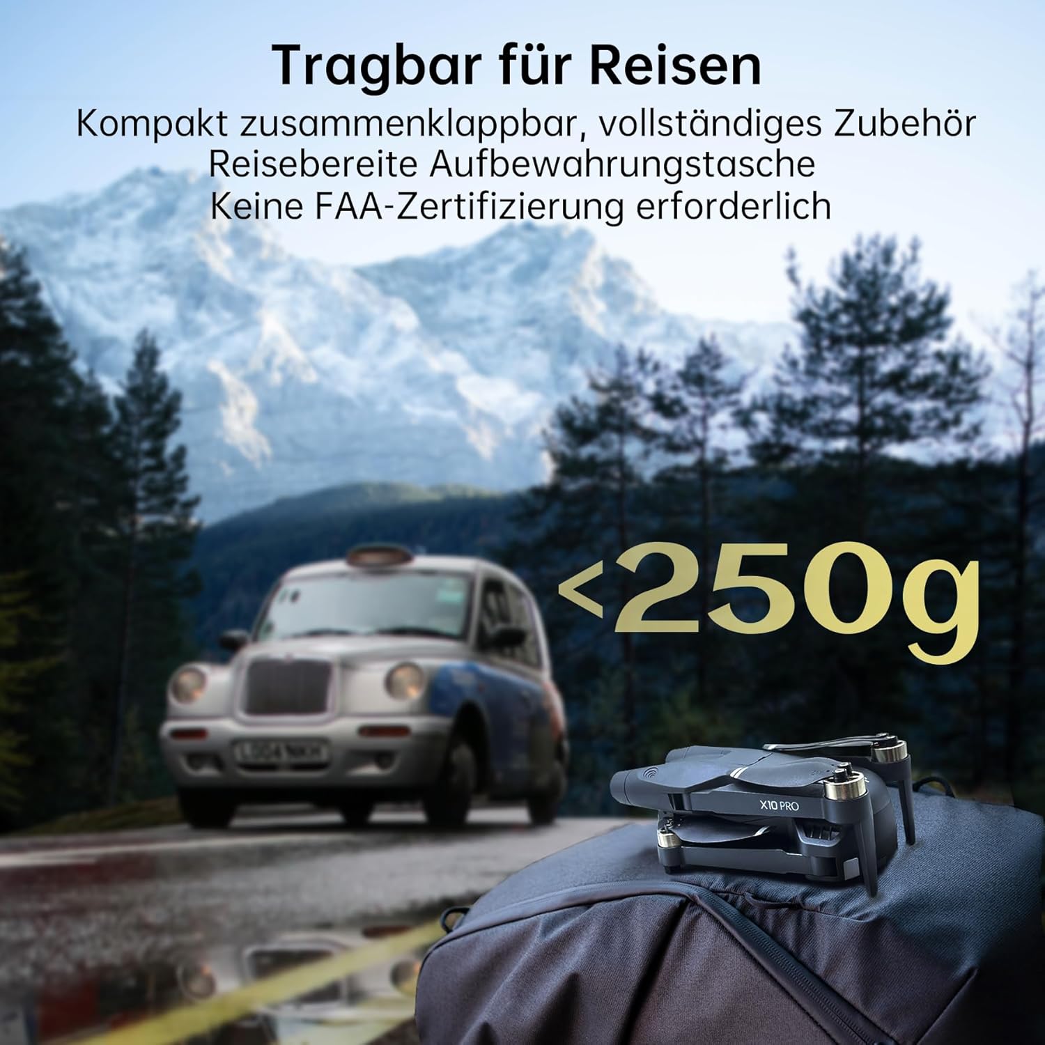 Detalle 2 de CHUBORY X10 PRO: GPS-Drohne mit 4K UHD Kamera, 90 Min Flugzeit und faltbarem Design