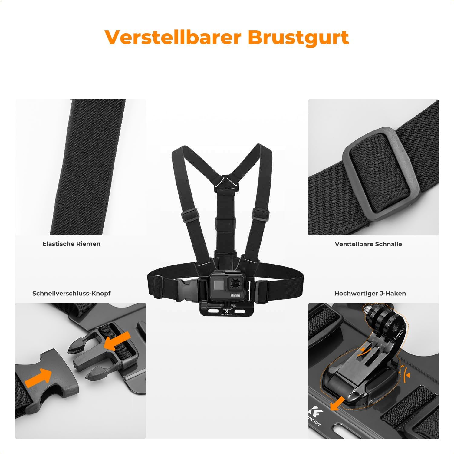 Thumbnail 3 de K&F CONCEPT Action Kamera Zubehör Kit für POV