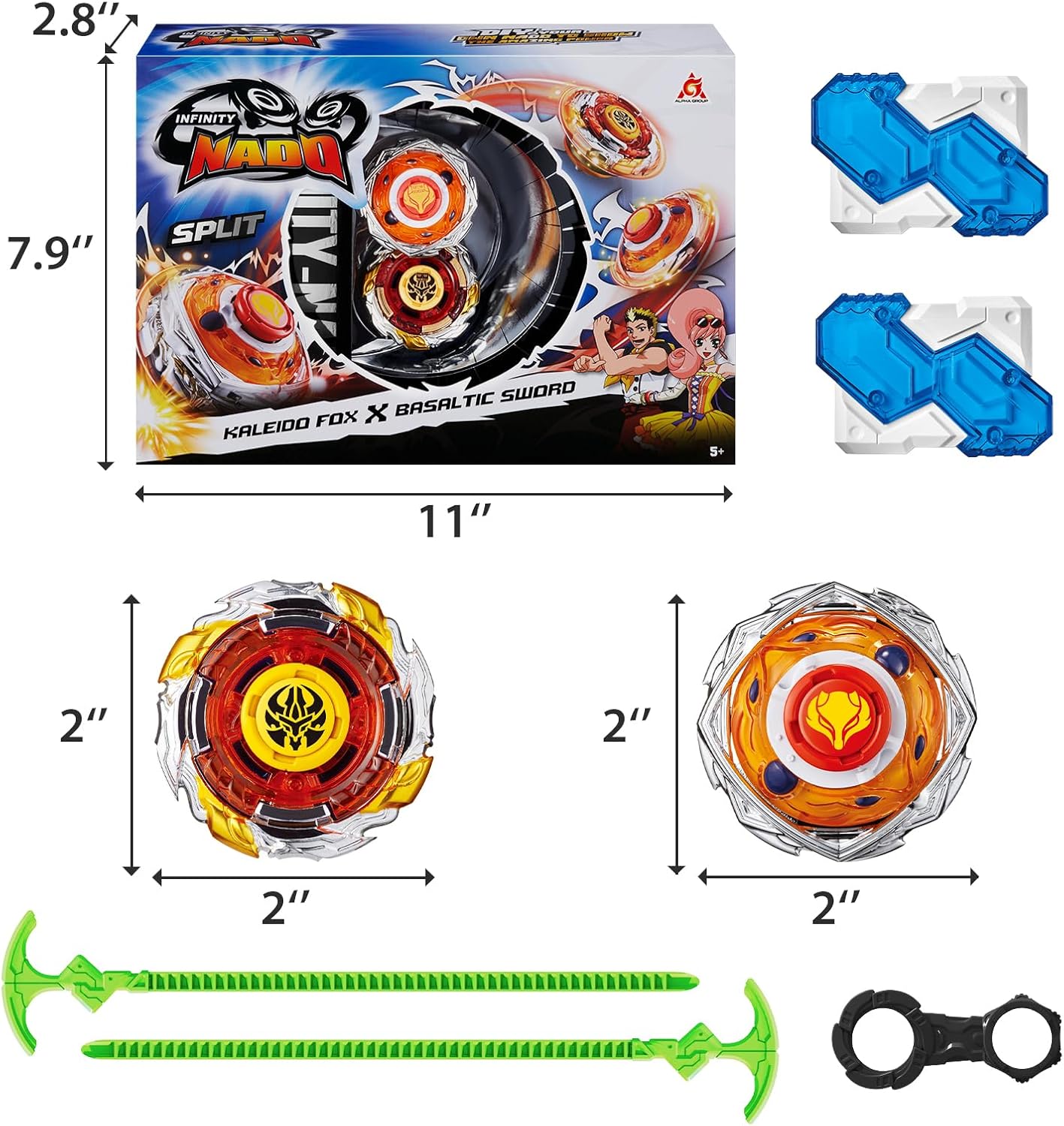 Detalle 2 de Infinity Nado toupie métal pour enfants 2 en 1