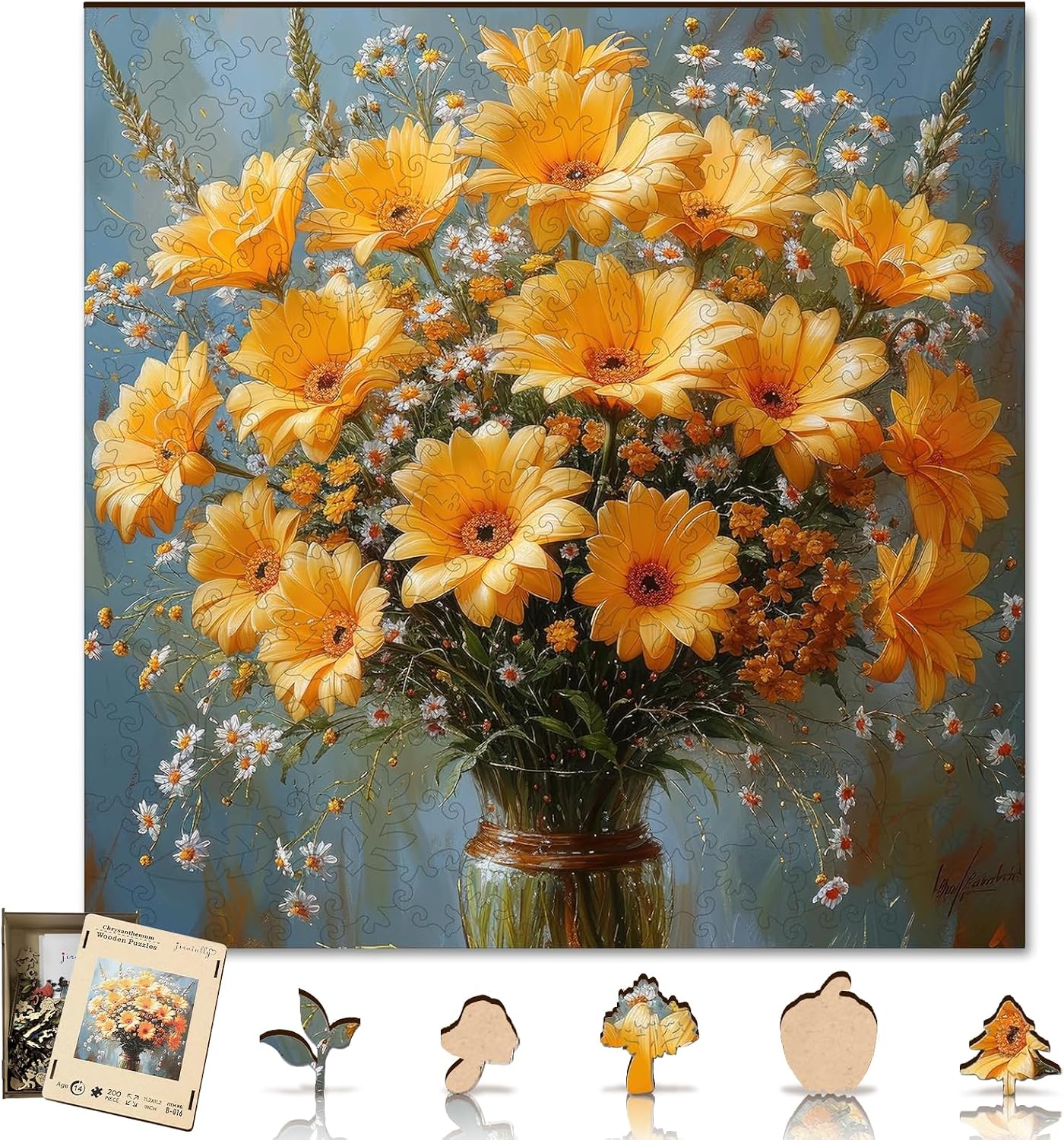 Detalle de Jiroinlly Wooden Jigsaw Puzzle, 200 Pieces
