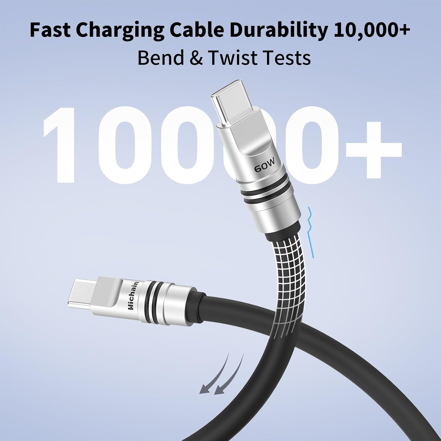 Thumbnail 5 de Hichain USB-C Fast Charger Cable (USB-C to USB-C) 240W, PD 3.1 4FT Black