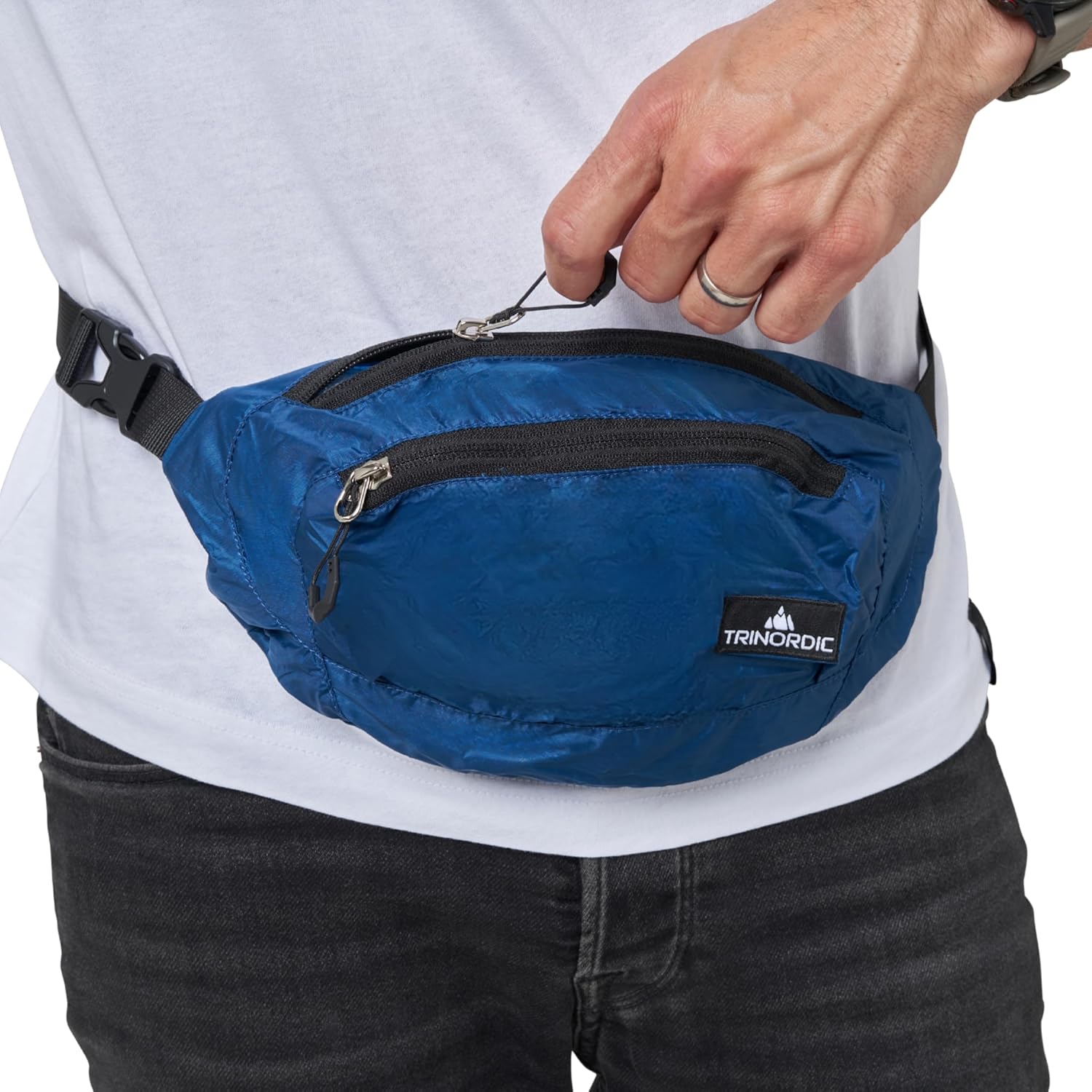 Thumbnail 1 de Trinordic 2L Multipocket EDC Bauchtasche – wasserabweisendes Nylon mit YKK-Reißverschlüssen, verstellbarer Gurt (unisex)