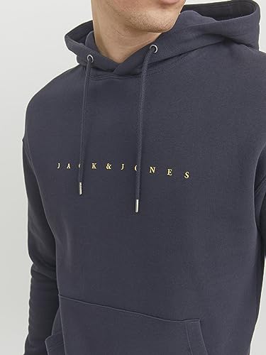 Detalle de Jack & Jones Jjestar Jj Sweat Hood NOOS: sudadera con capucha hombre azul marino talla L