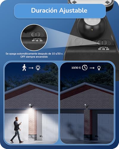 Detalle 2 de EDISHINE Foco Proyector LED IP44 con Detector de Movimiento