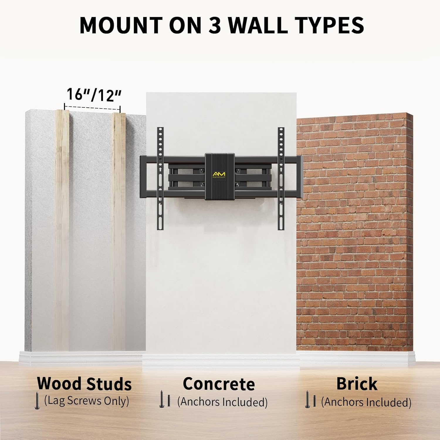 Thumbnail 5 de Alphamount APLF6 Supporto TV 37–80" inclinabile girevole