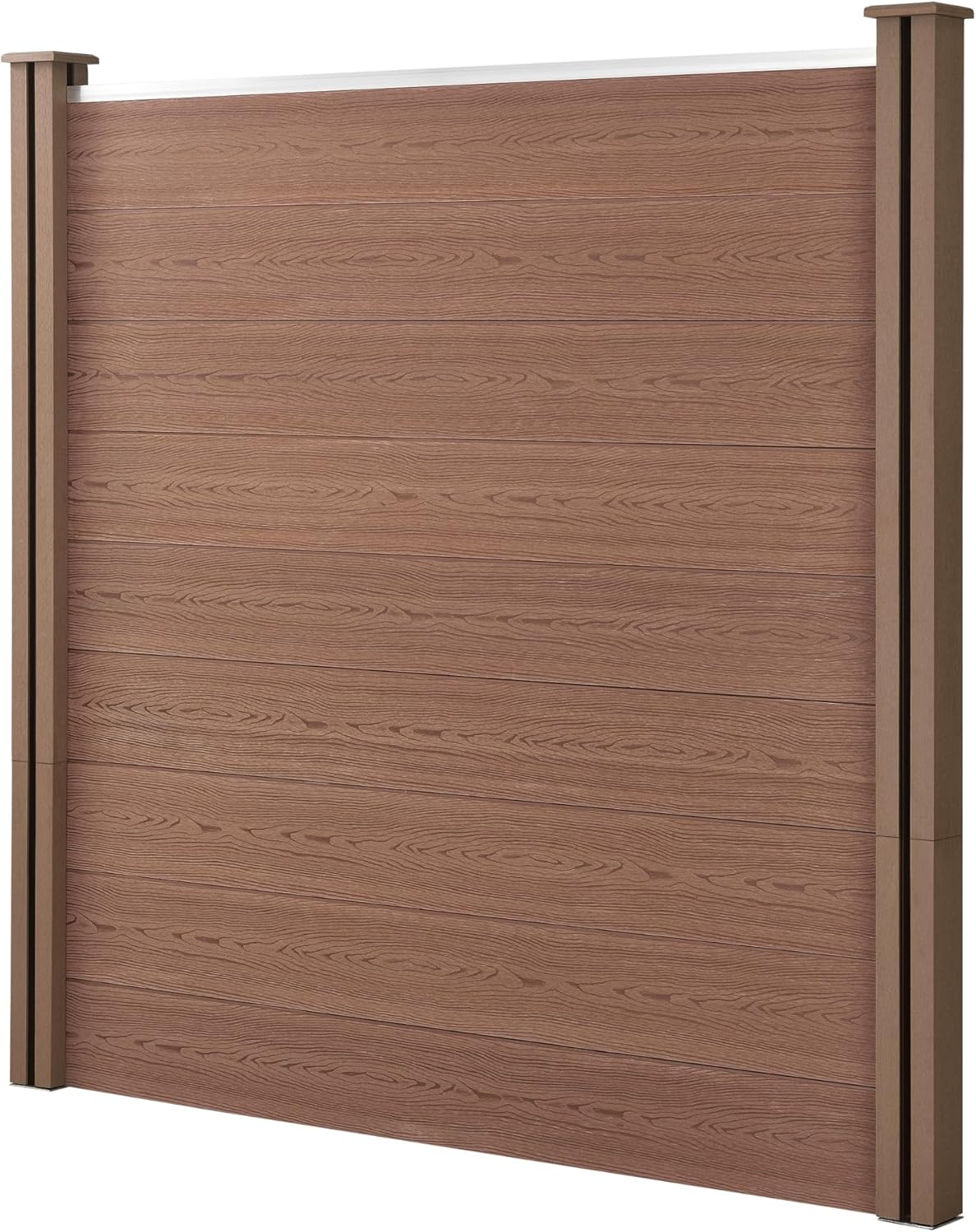 Thumbnail 1 de NEU.HOLZ recinzione modulare in WPC per giardino, steccato frangivista espandibile (H 183 cm) 531 cm, marrone