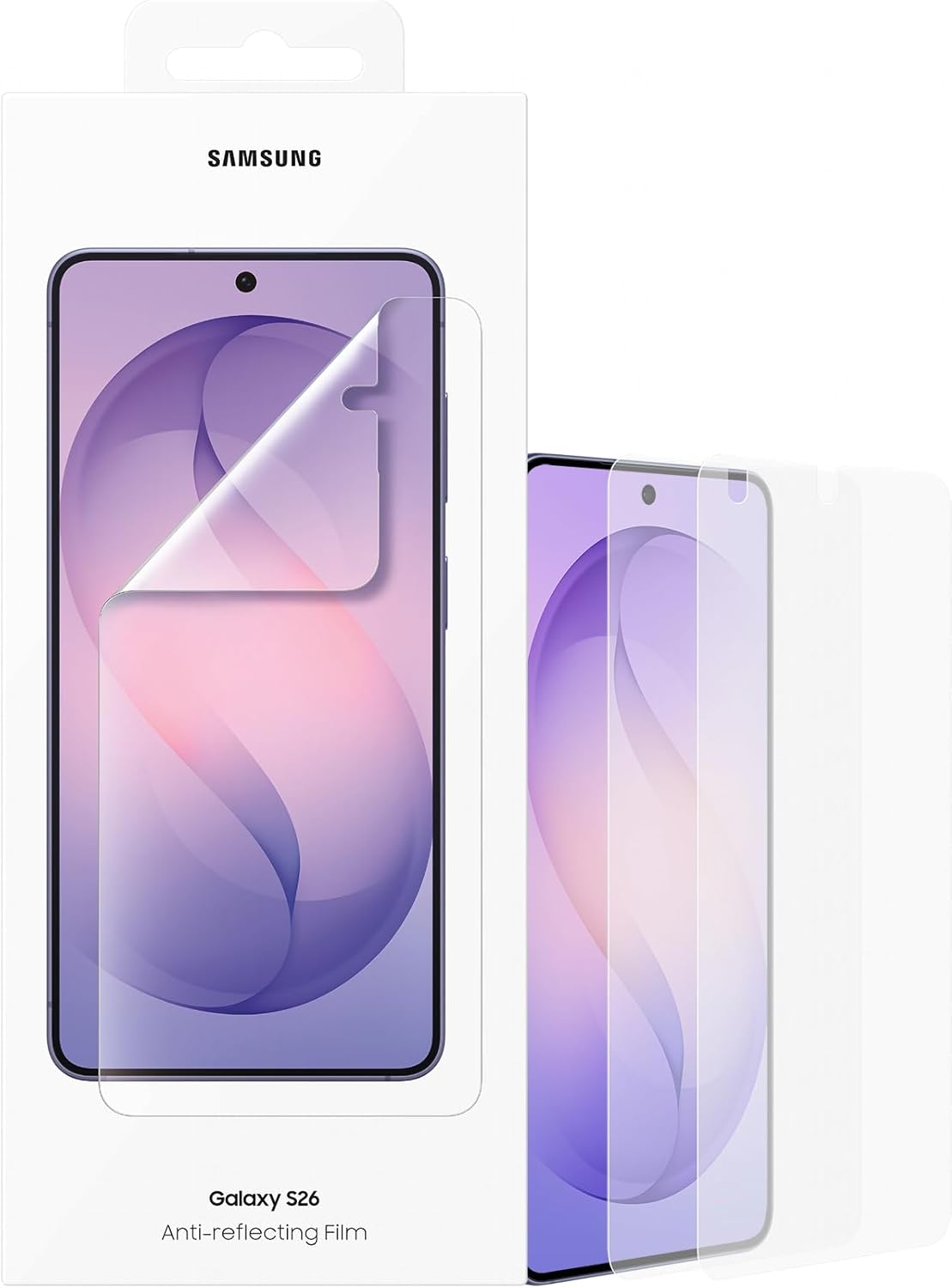 Detalle de Samsung 2X pellicola protettiva trasparente Anti-riflesso Galaxy S26 – confezione da 2