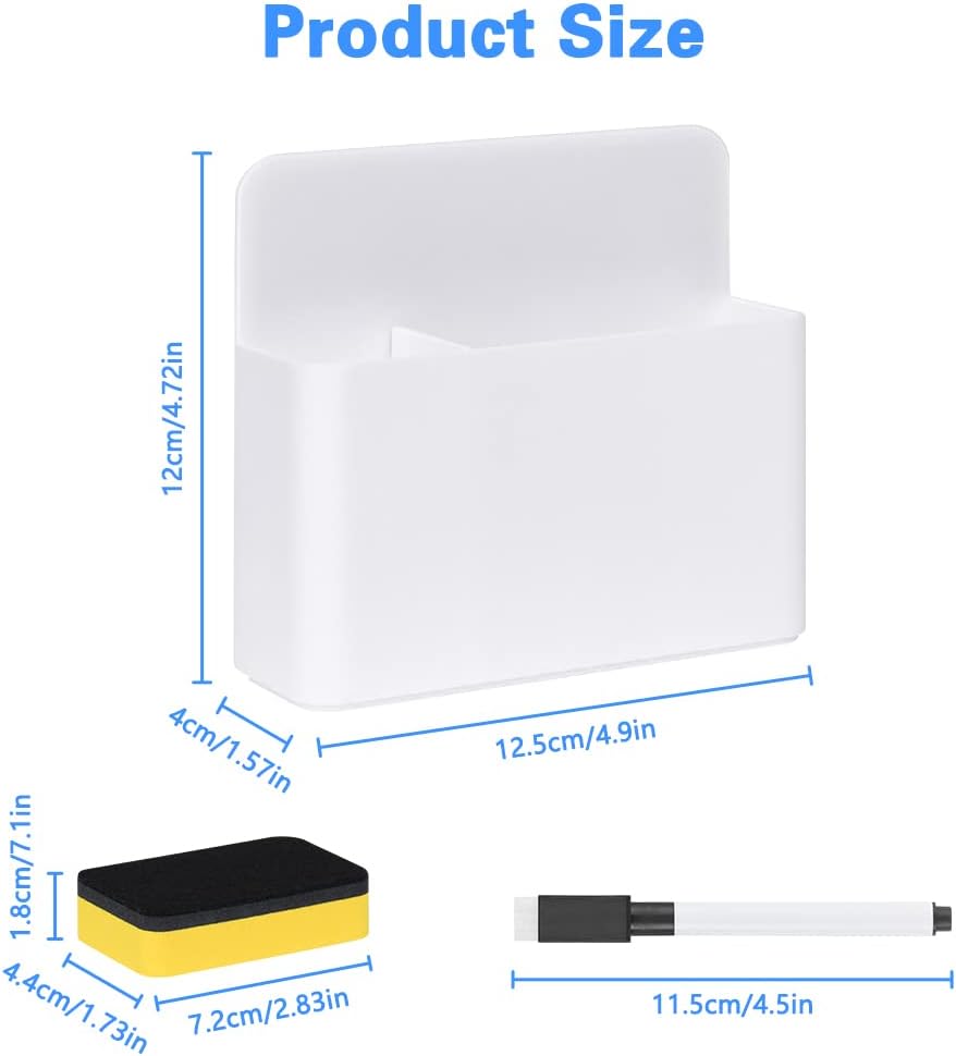 Detalle 2 de OFFCUP Porta Pennarelli e Portamatite Magnetico: organizer magnetico in plastica ABS per scuola, ufficio e cucina