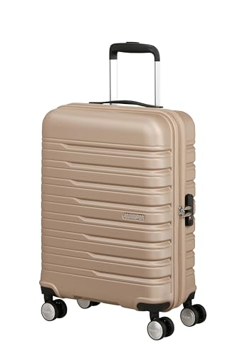 Detalle de American Tourister Flashline Spinner 55: Maleta rígida de mano (55 x 40 x 20 cm) en Dorado Marfil