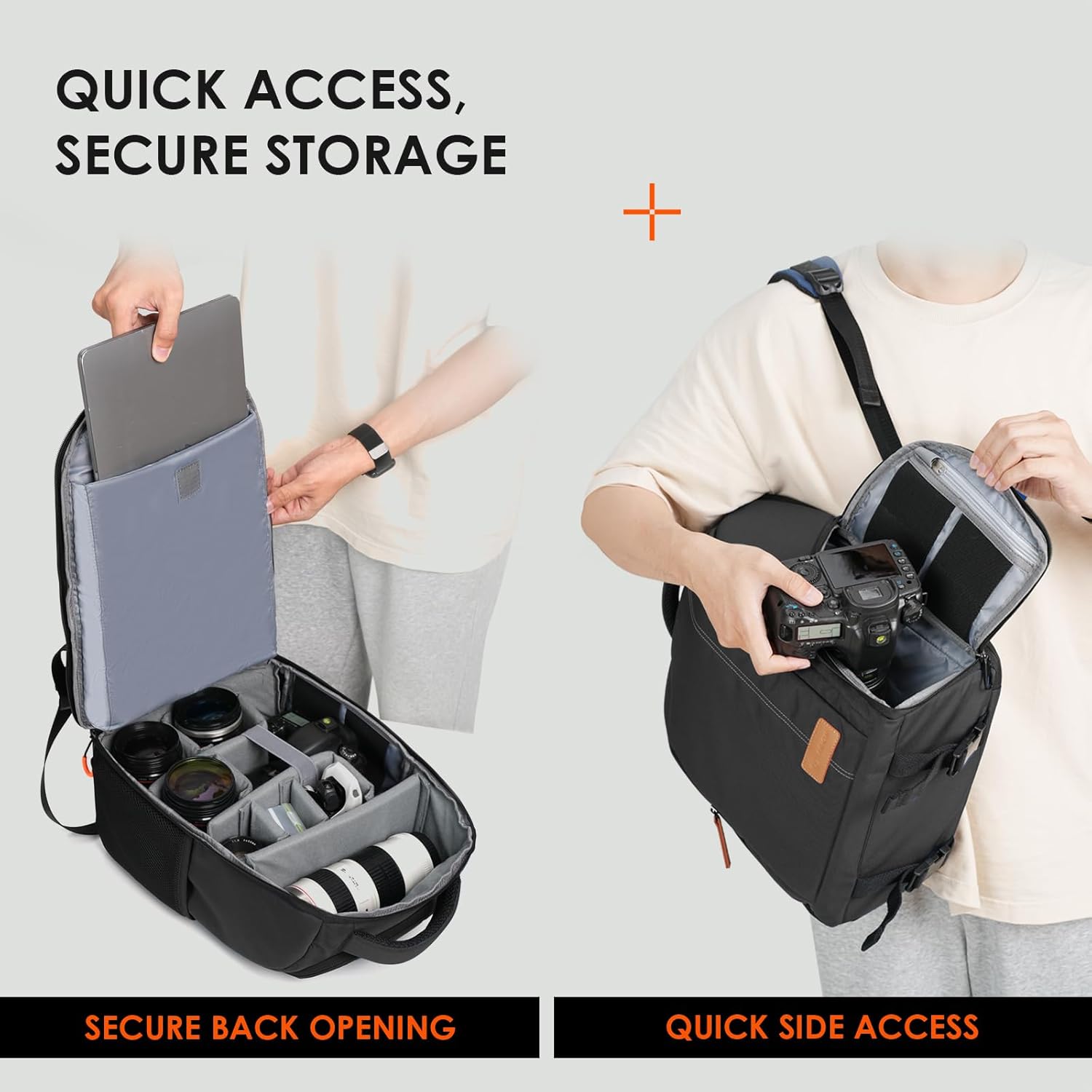 Thumbnail 3 de TARION TB-02 Camera and Laptop Rucksack 15-Inch