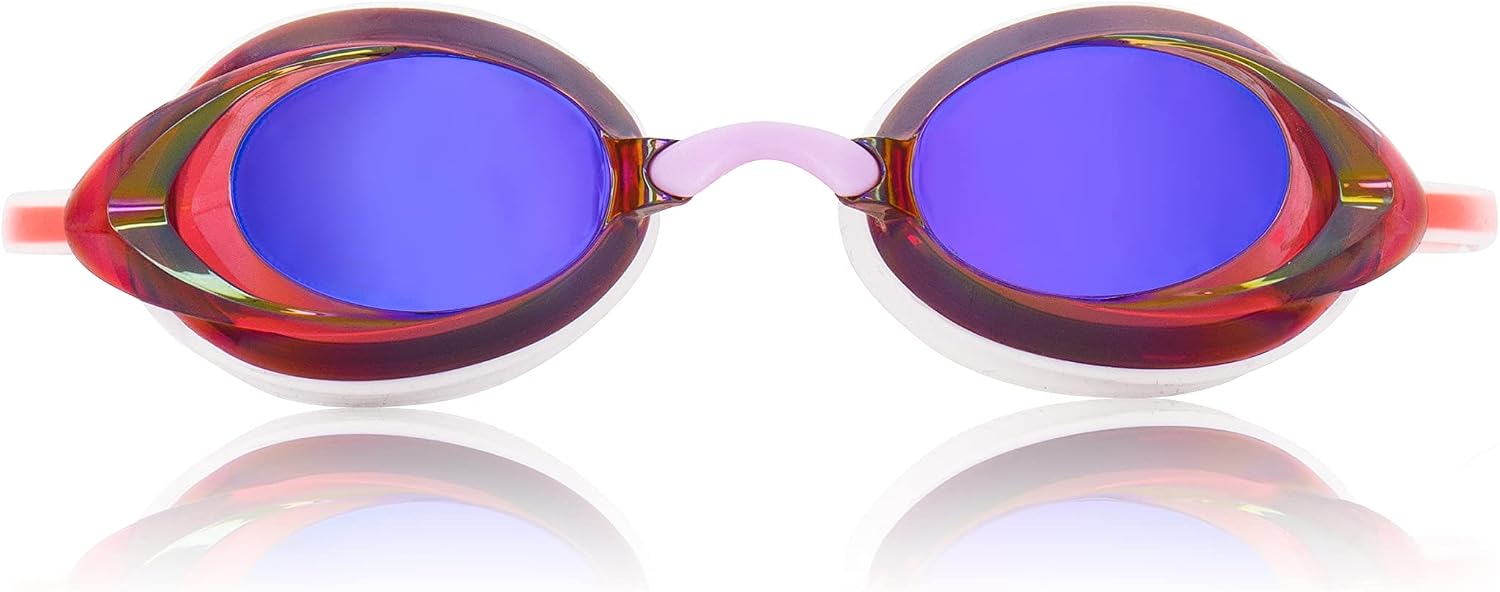 Detalle de Speedo Vanquisher 2.0 Mirrored Swim Goggles with Panoramic Purple Lenses
