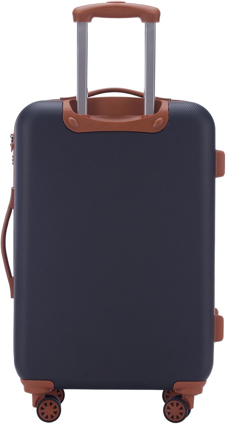 Detalle de HAUPTSTADTKOFFER Wannsee : Valise Moyenne Rigide 63 L, 4 Roues TSA, Bleu foncé / Marron