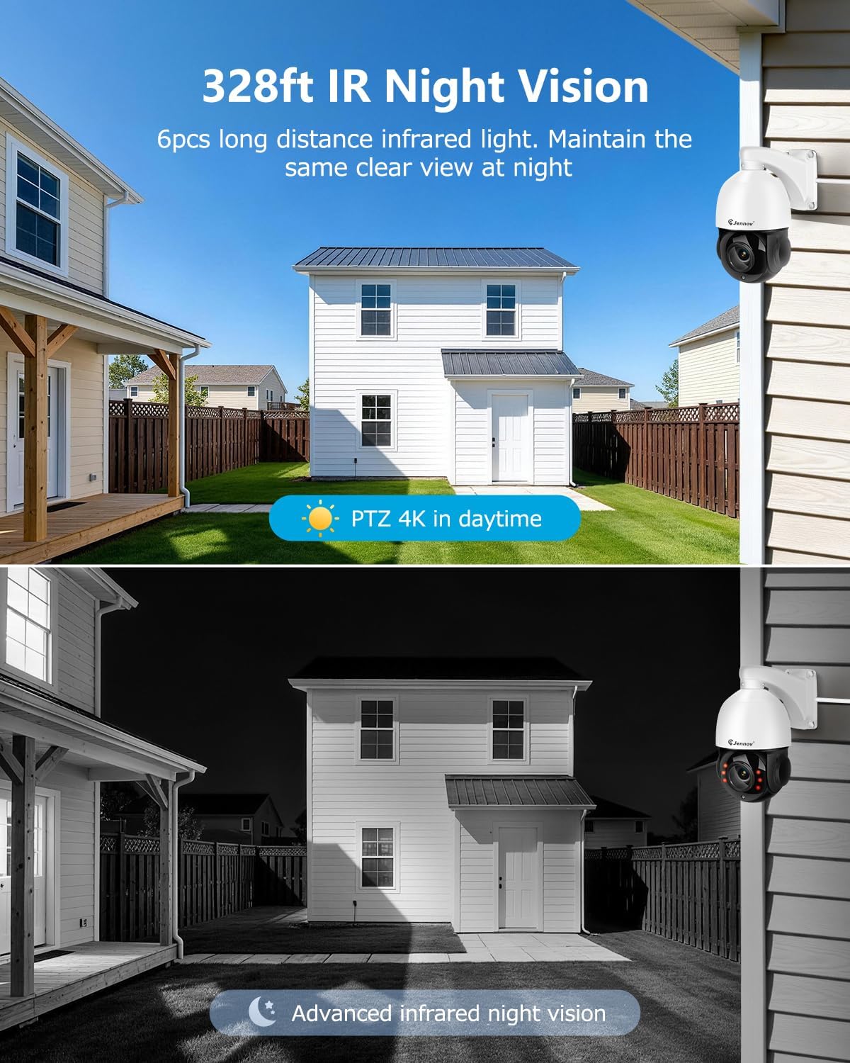Thumbnail 6 de Jennov 4K 8MP POE PTZ Outdoor Security Camera with 20X Optical Zoom