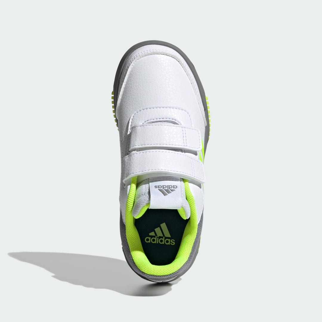 Detalle de Zapatilla Tensaur Hook and Loop de Adidas en blanco