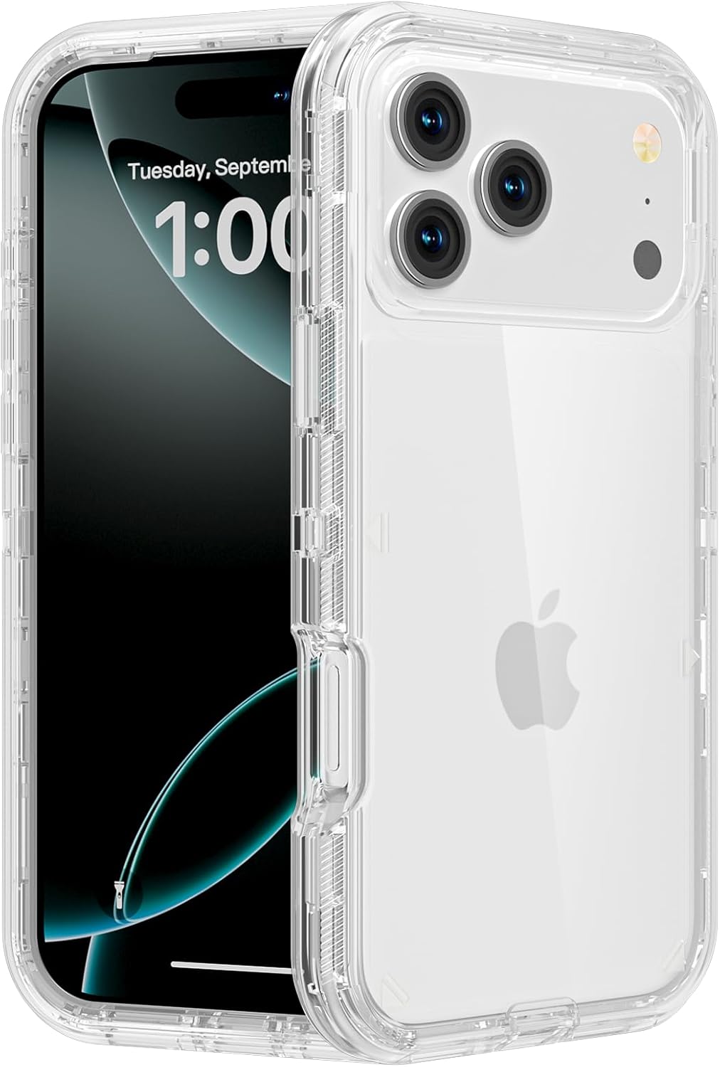 Detalle de Follaroma iPhone 17 Pro Max Case (6.9 inch) – Heavy-Duty Dual Layer Shockproof Clear Cover