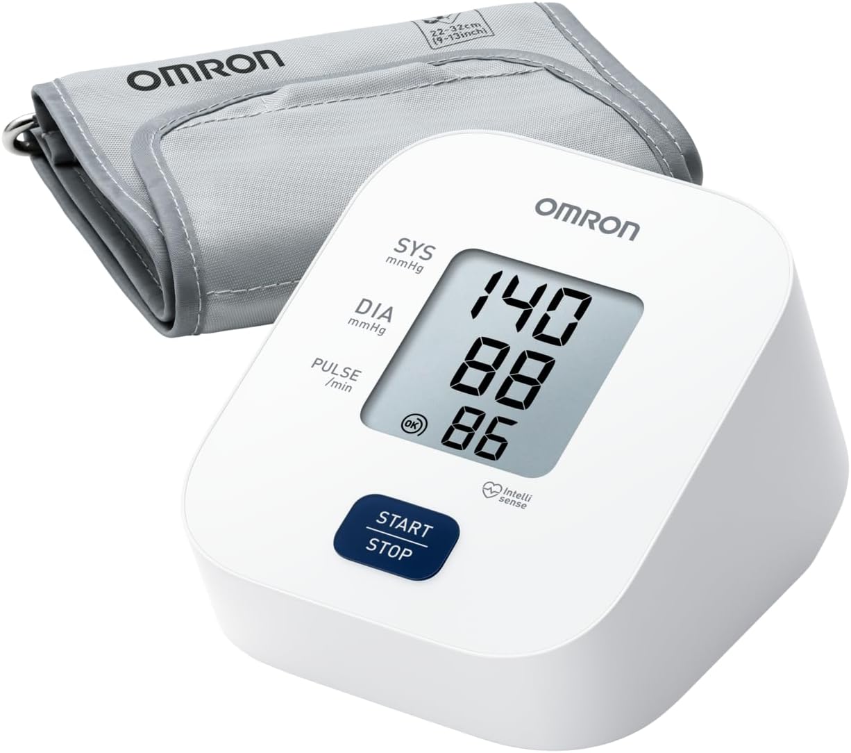 OMRON M1 Basic – Tensiomètre bras automatiques, brassard 22–32 cm, mesure en un seul toucher