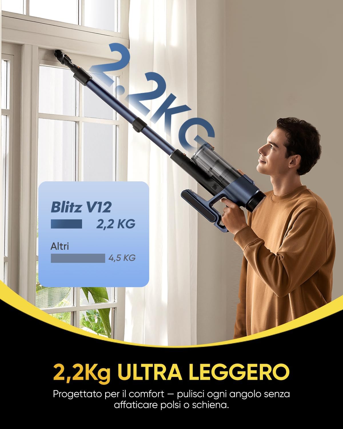 Thumbnail 6 de Vexilar Aspirapolvere Senza Fili V12: potenza, leggerezza e versatilità 2-in-1 per pavimenti e lavaggio