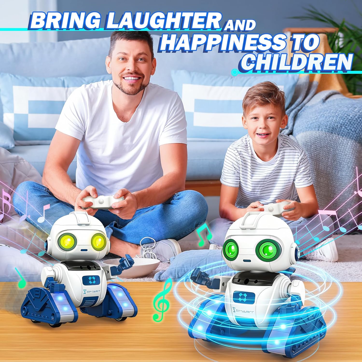 Thumbnail 3 de Ophy Roboter Kinder Spielzeug – Wiederaufladbar, projizierend, mit Gestensensor und Musik