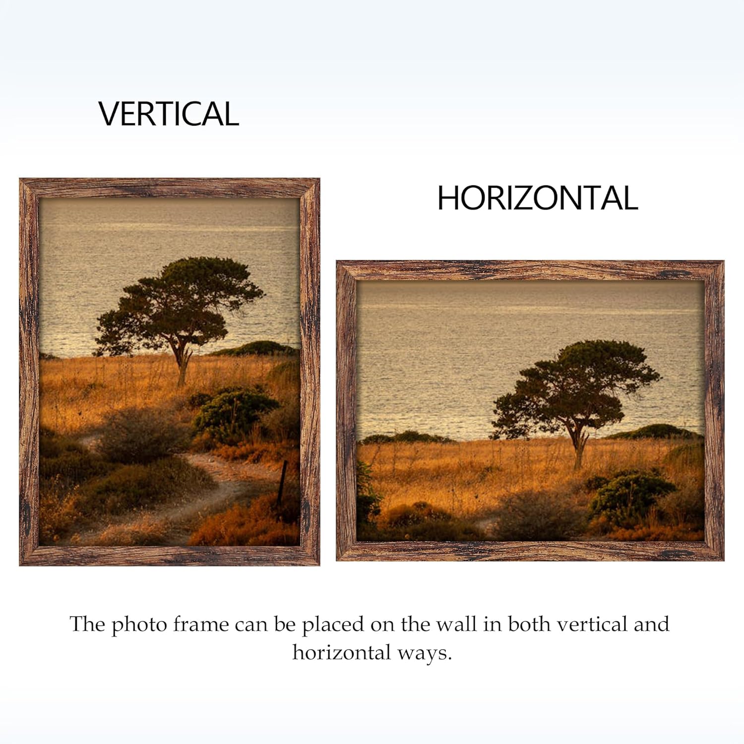 Thumbnail 4 de Fisnish 12x16 Brown Picture Frame – Classic Poster Frame for Horizontal or Vertical Wall Mounting (1 Pack)