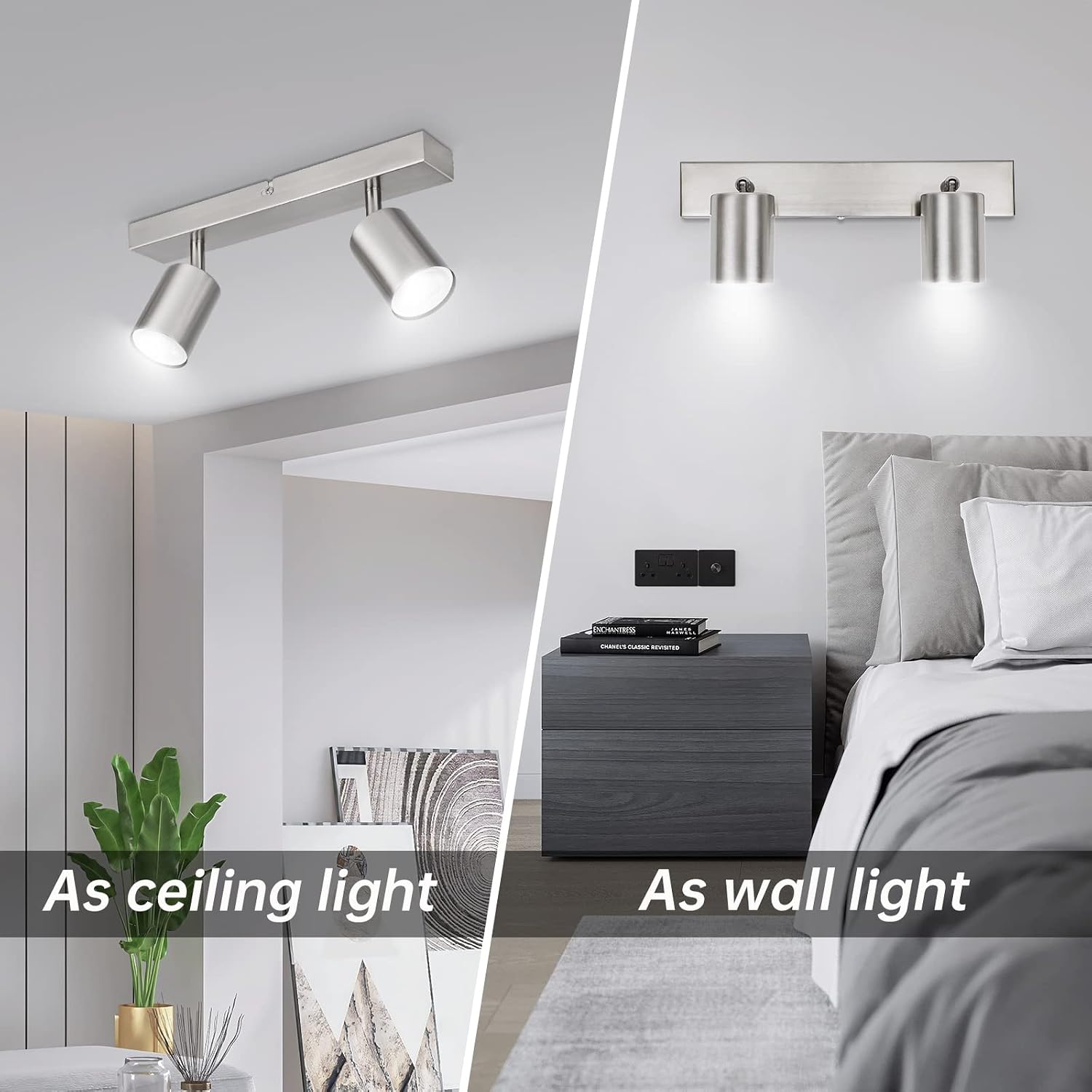 Thumbnail 2 de Ketom Lampada Faretti da Soffitto Orientabili GU10 2 luci