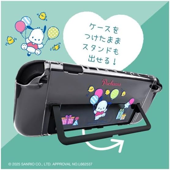 Detalle de ALLONE ALG-NS2SCPC Switch 2用セパレート型クリアケース ポチャッコ・高透明PC素材