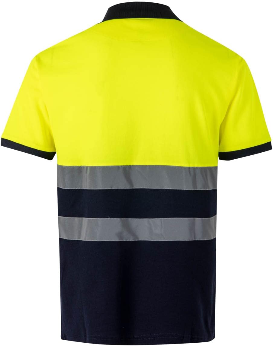 Detalle de Velilla 305513 Polo de Alta Visibilidad Bicolor Azul y Amarillo