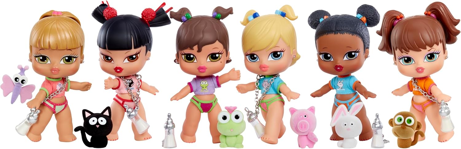 Detalle de Bratz Babyz 511496 Fianna – lalka kolekcjonerska z ubrankiem i flokowanym motylkiem