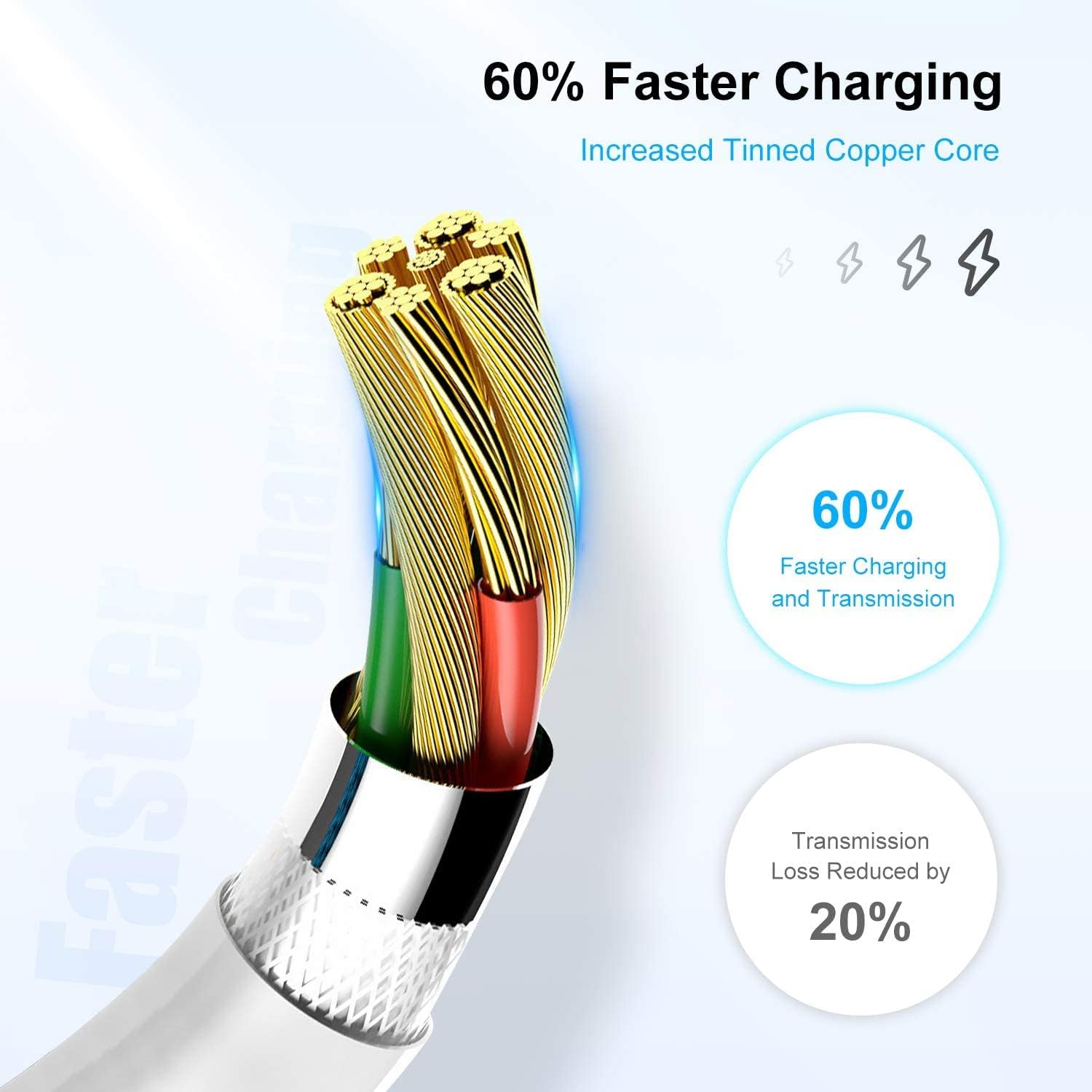Thumbnail 3 de Apple MFi Certified iPhone Charger 3ft (Lightning to USB) Fast Charging Cable, 3 Feet
