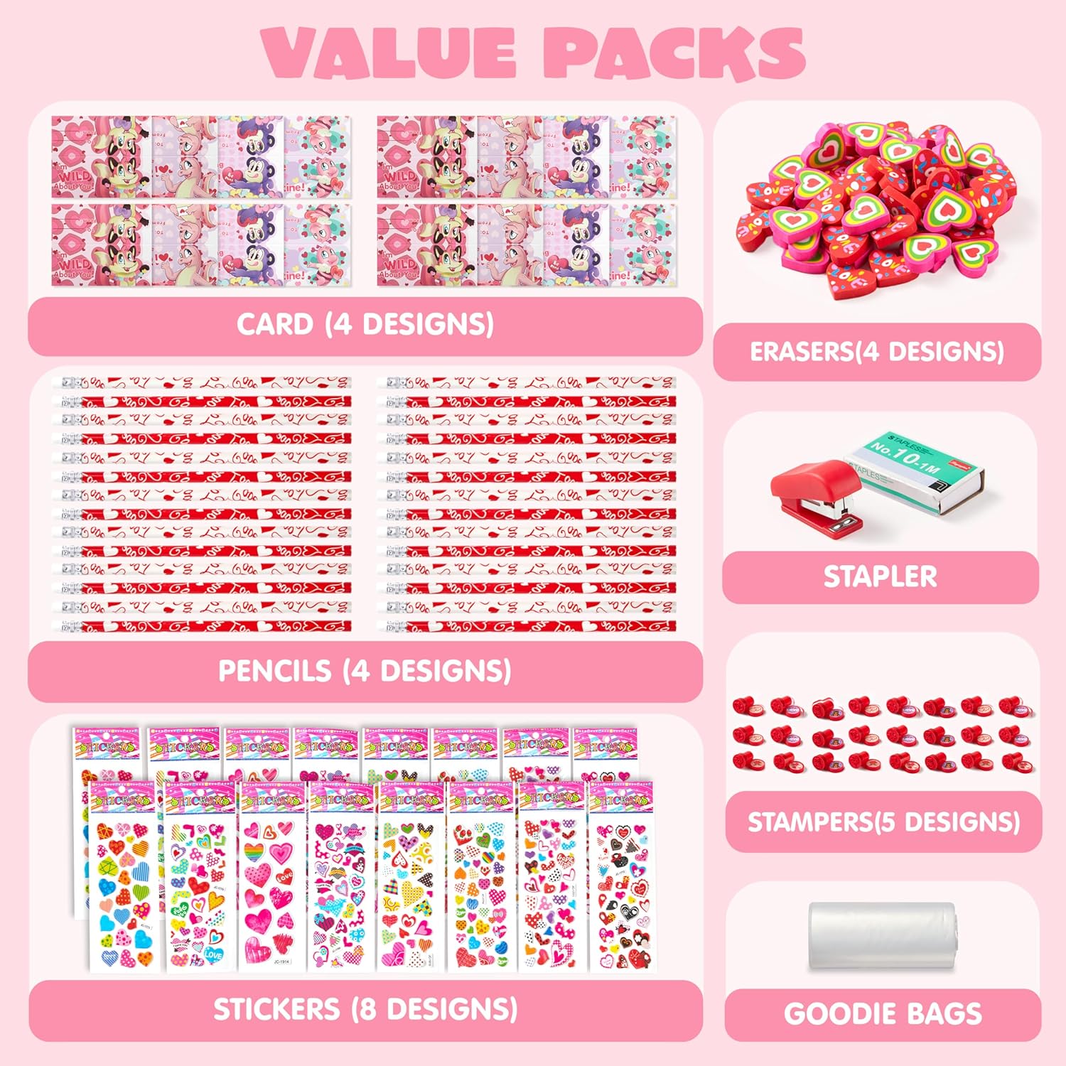 Thumbnail 1 de JOYIN 28-Piece Valentine's Stationery Set ✏️