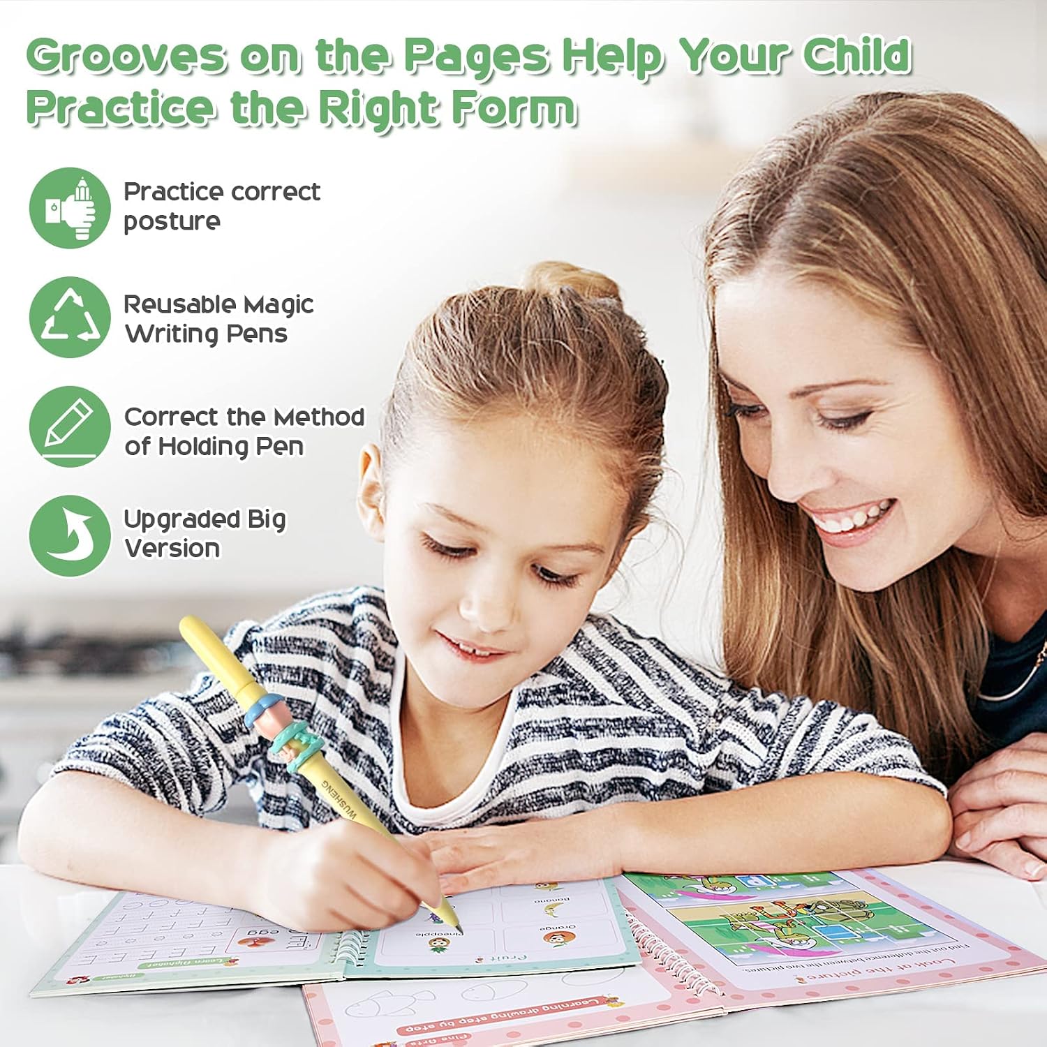 Detalle de Magical Handwriting Workbooks 4 pack copybook 10.2×7.2 in