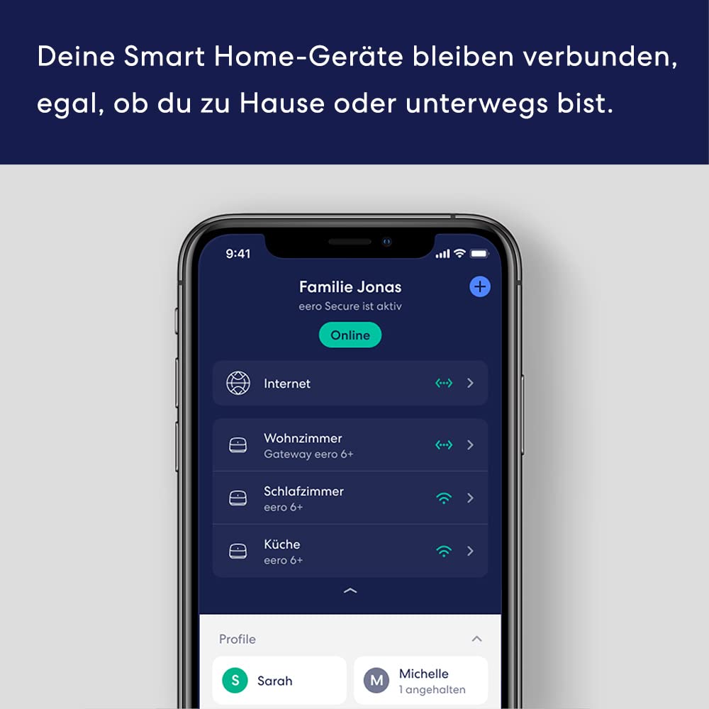 Detalle de Amazon eero 6+ Mesh-WLAN-Router (Doppelpack, 1-Gbit/s Ethernet) für bis zu 280 m²