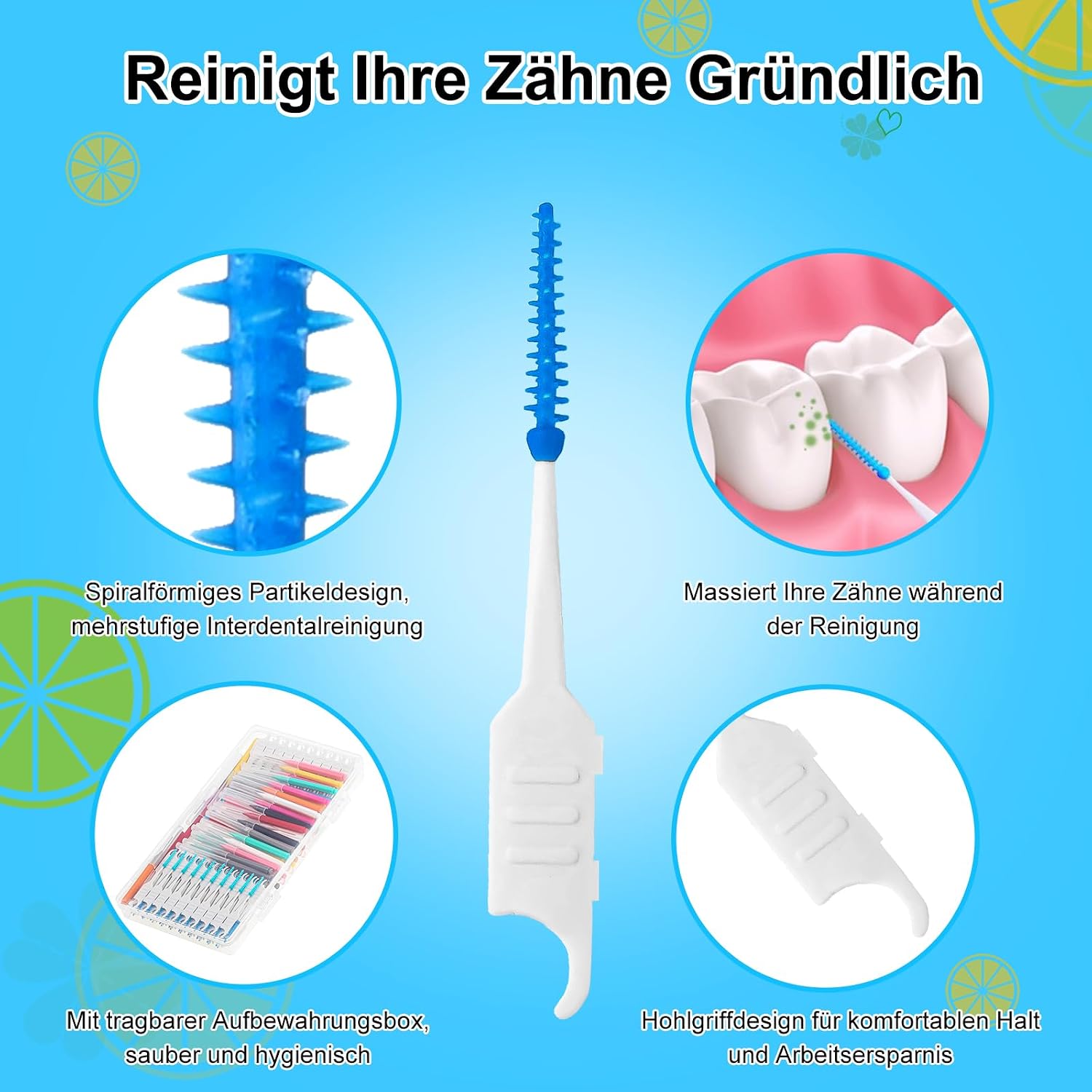 Thumbnail 2 de jjshund Interdentalbürsten Set 255 Stück