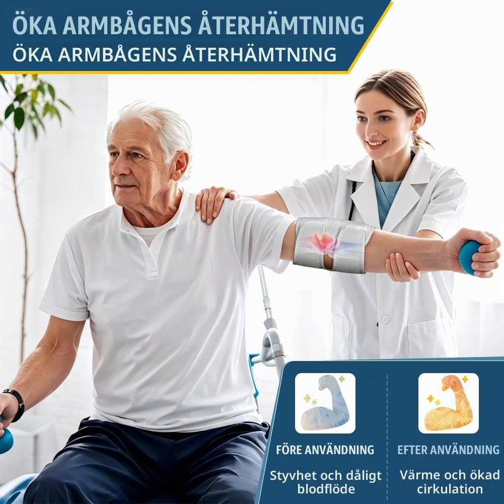 Detalle de Fefod 5433006 armbågsstöd, justerbart och grått med halvstyvt stöd
