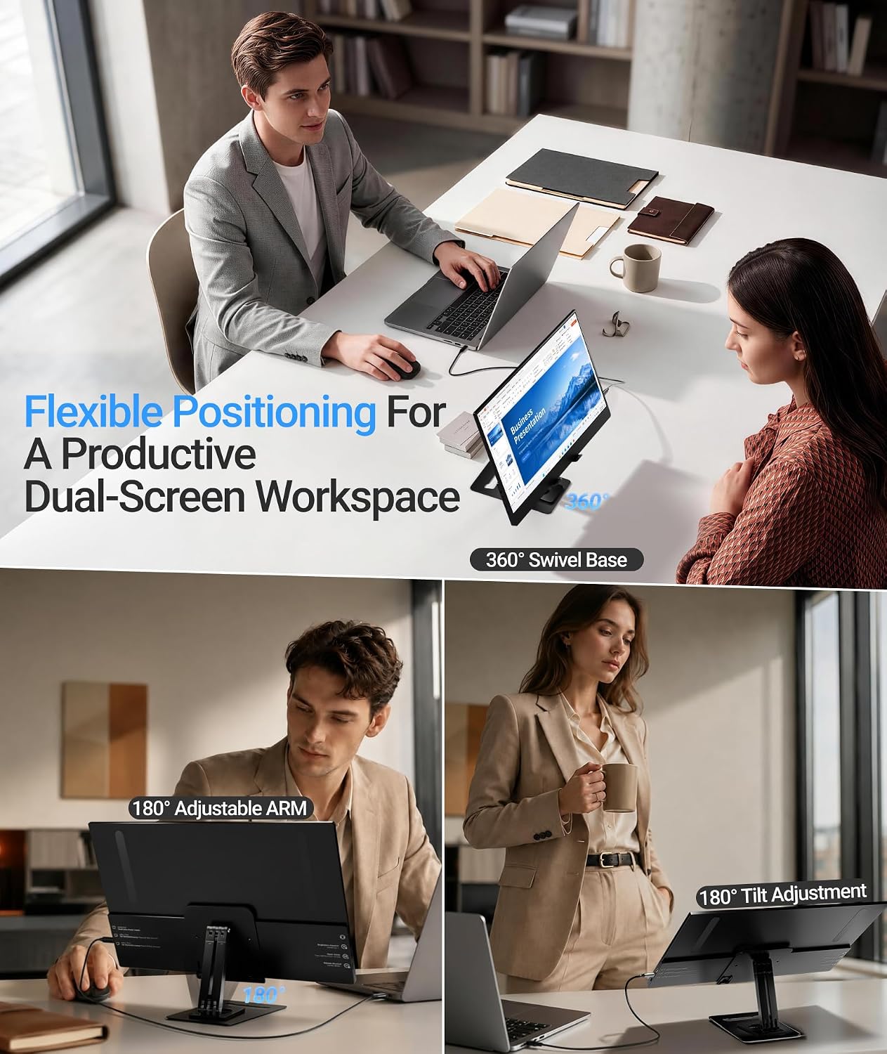 Detalle de Ingnok Portable Monitor 15.6 Inch Ultra Slim