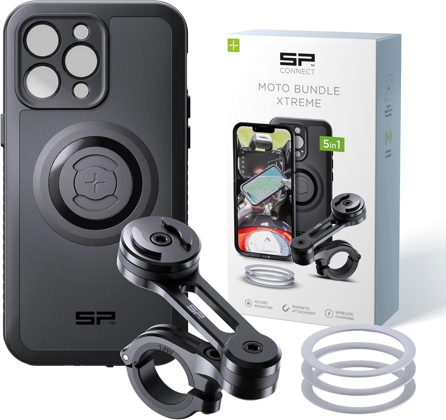 SP CONNECT Moto Bundle Xtreme pour iPhone 14 Pro Max – Support guidon SPC+