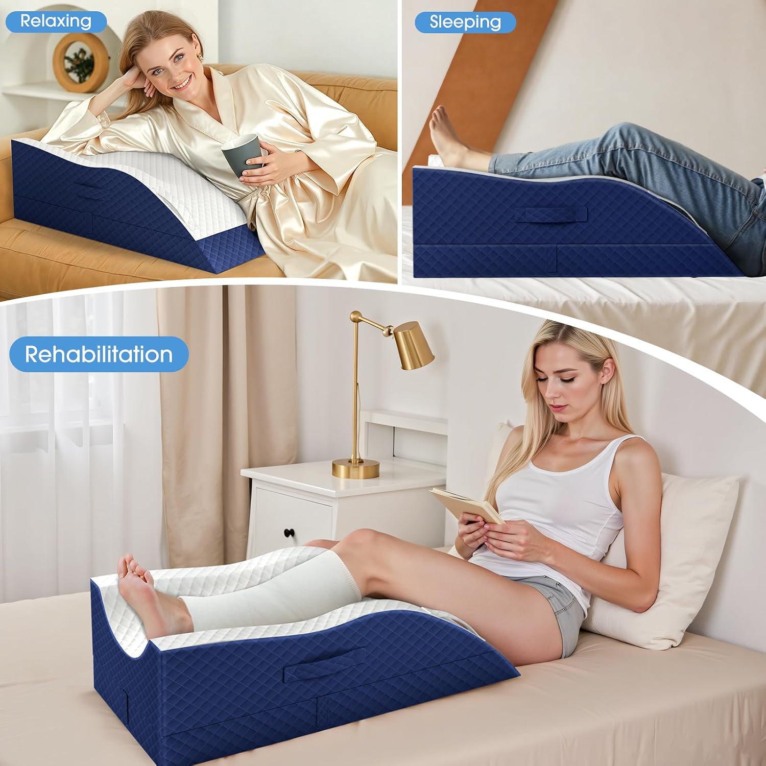 Detalle de TranquilRelax Leg Elevation Pillow, Memory Foam