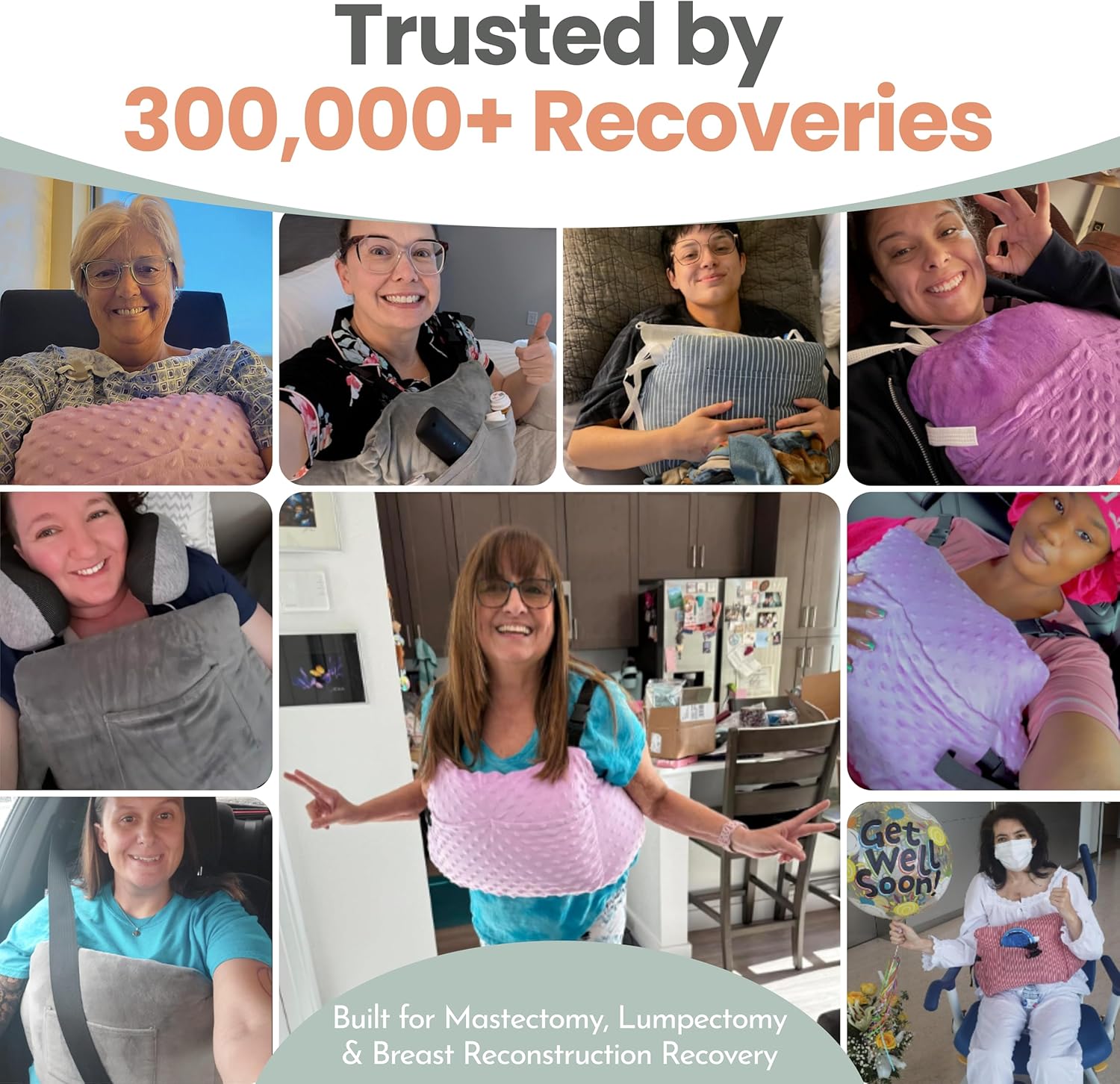 Thumbnail 3 de MOYOAMA Post Mastectomy Pillow – Hands-Free Recovery with Secure Strap and Washable Cover