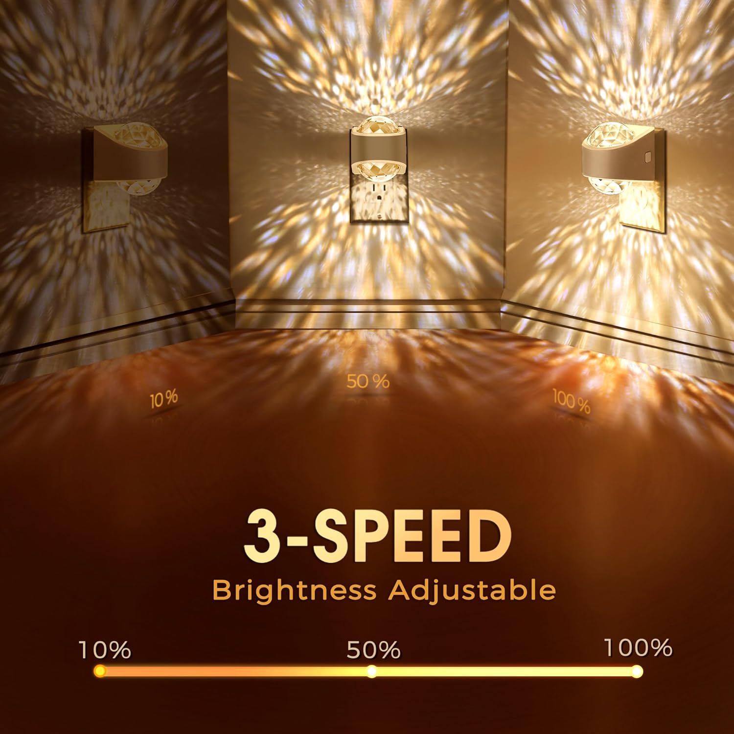 Thumbnail 2 de Briignite Plug-In Projector Night Light, 2-Pack, 3000K and Dimmable