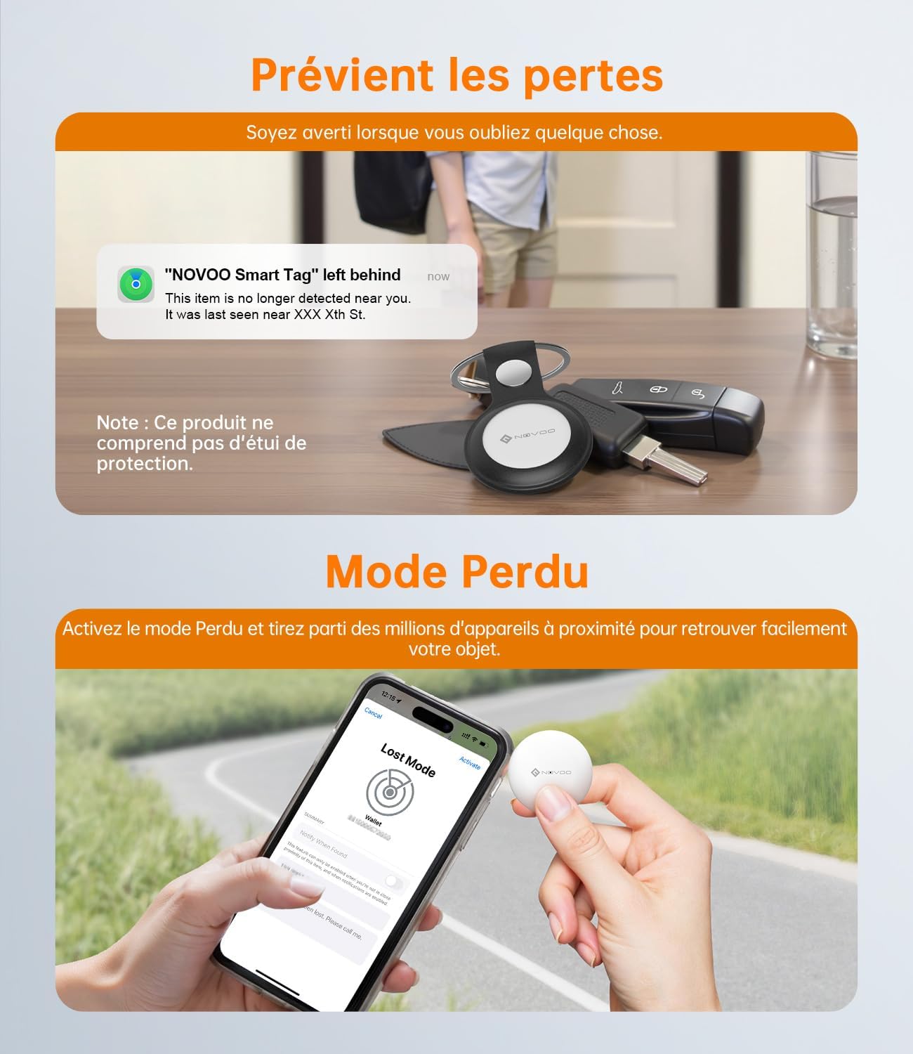 Thumbnail 3 de NOVOO Smart Tag 4 Pack Étiquette Bluetooth