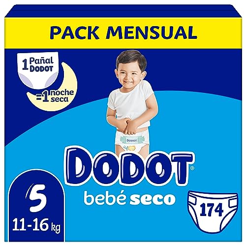 Detalle de DODOT Bebé-Seco Talla 5 174 pañales