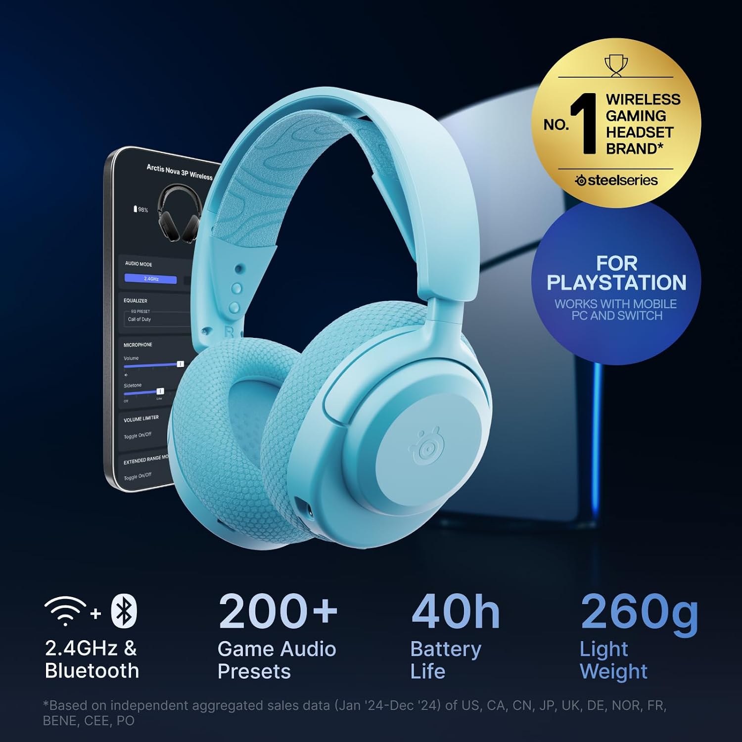 Thumbnail 1 de SteelSeries Arctis Nova 3P Wireless 40 hr