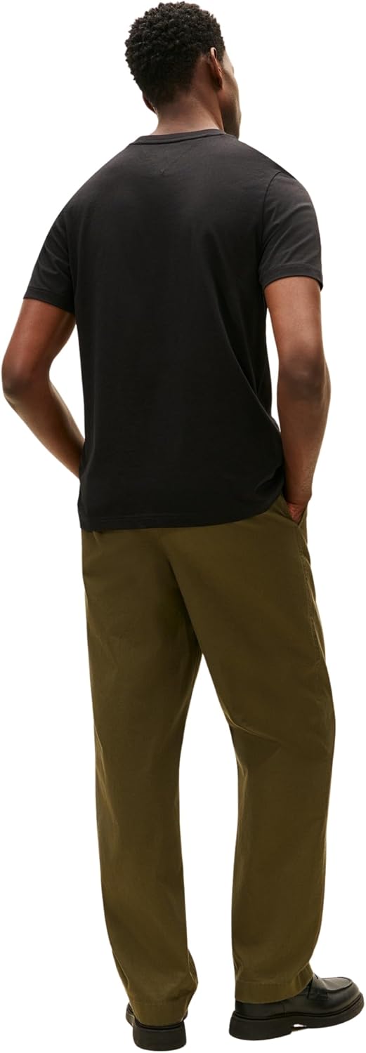 Detalle de Tommy Hilfiger Herren Brand Love Small Center Tee Mw0mw41453 S/S T-Shirt (1er Pack)