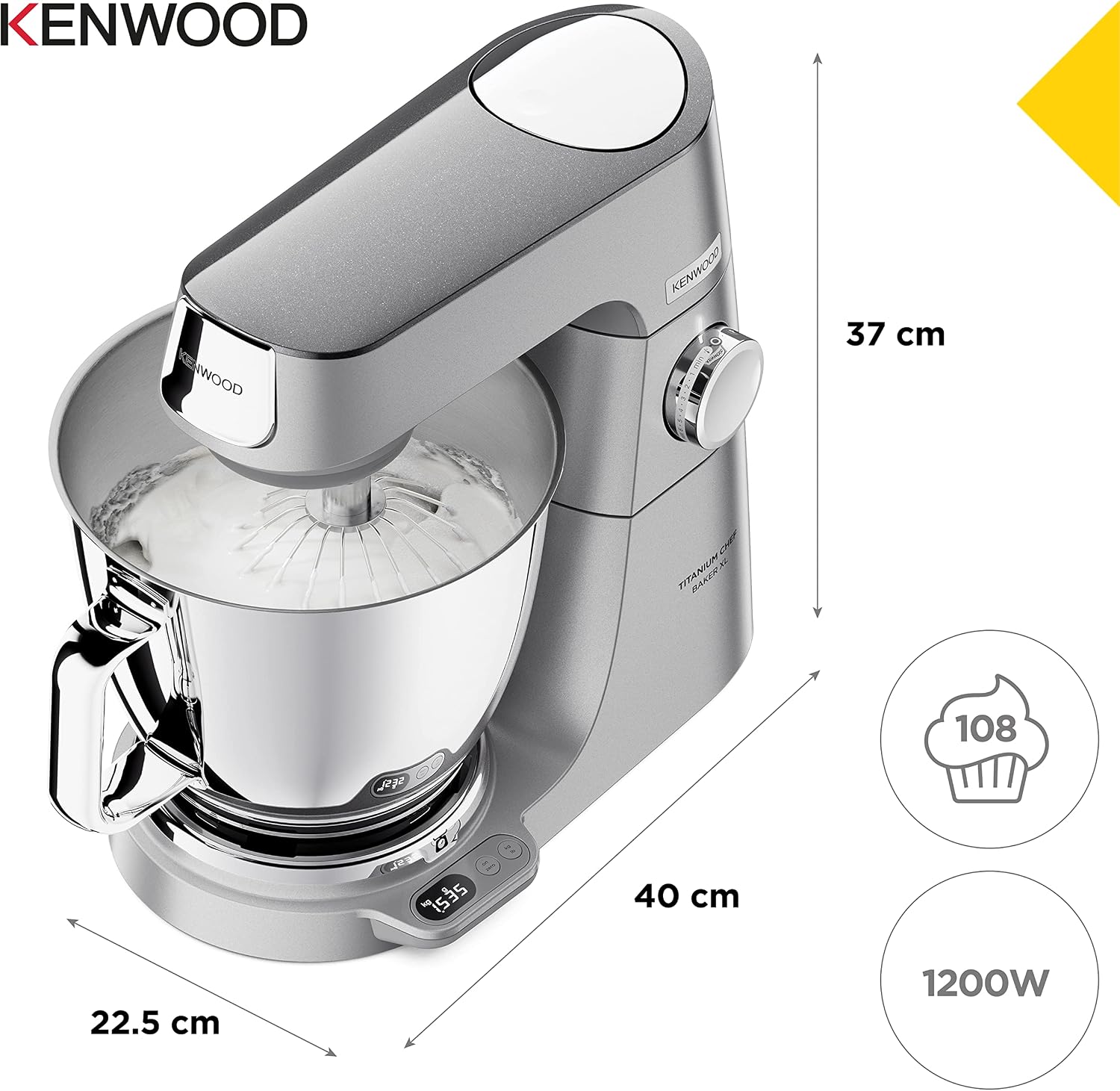 Thumbnail 4 de Kenwood Titanium Chef Baker XL KVL85.424SI: Chef multifunzione con bilancia integrata e doppia ciotola