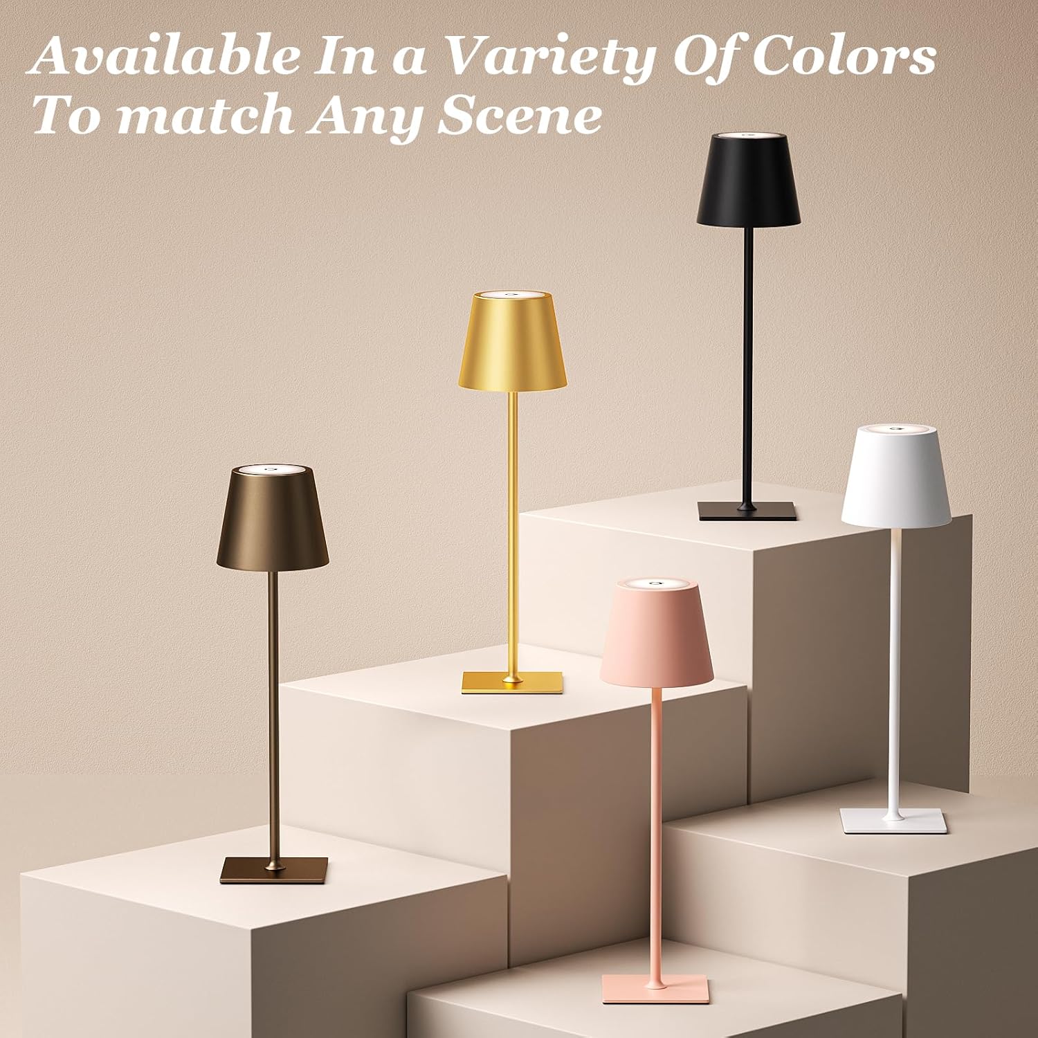 Thumbnail 4 de Kakanuo 9RT81 Cordless Table Lamps, 2-Pack with 3 Color Temperatures
